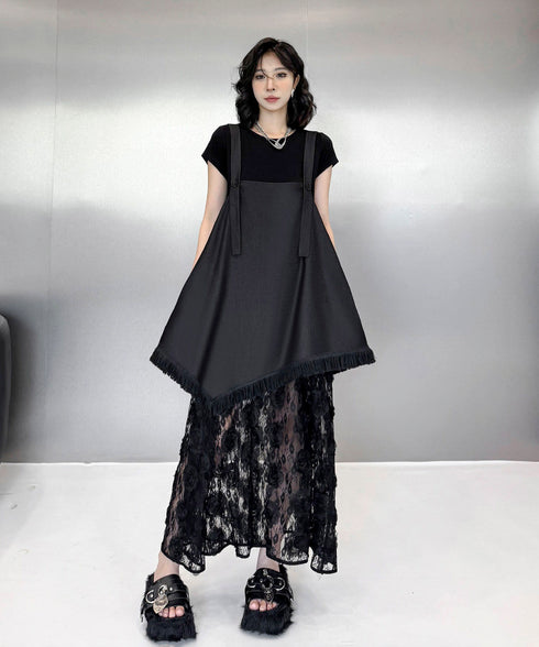 Splicing Lace Dress